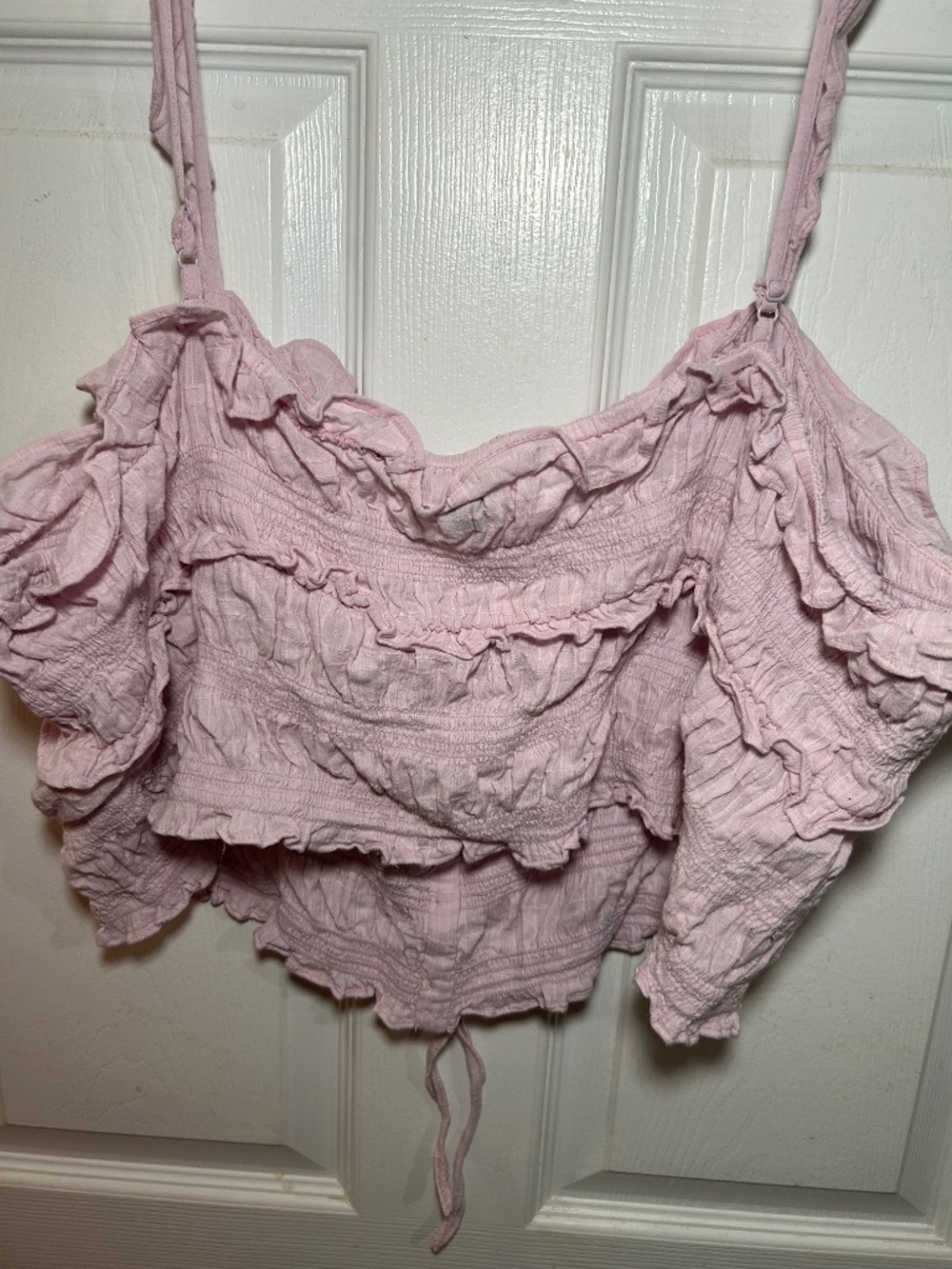 AE Smocked Ruffle Tank Top - Picture 6 of 7